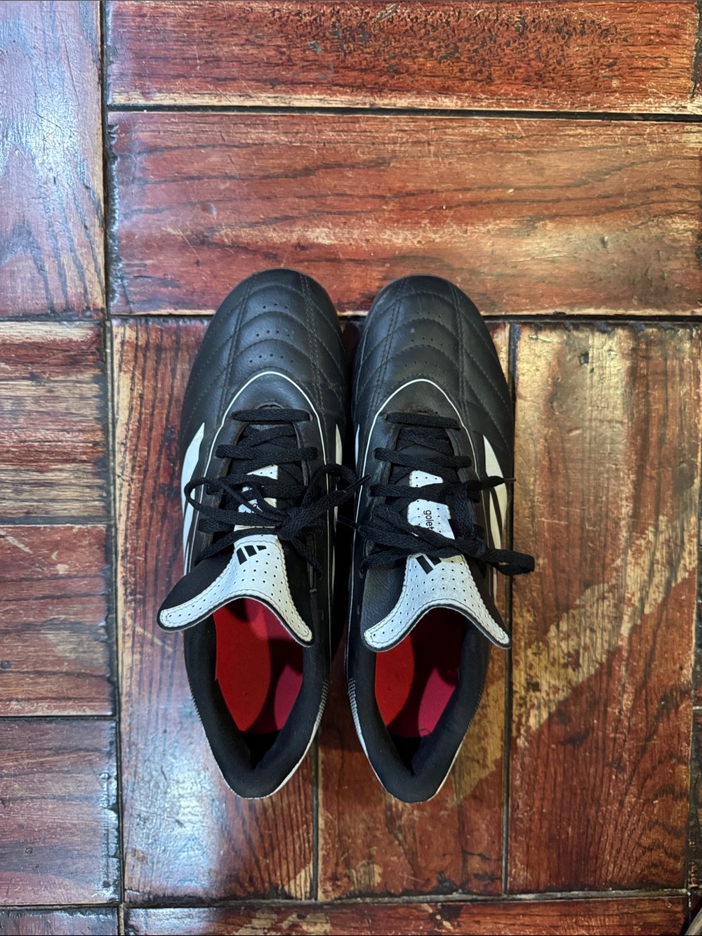 adidas Black and White Men's Athletic Soccer Shoes